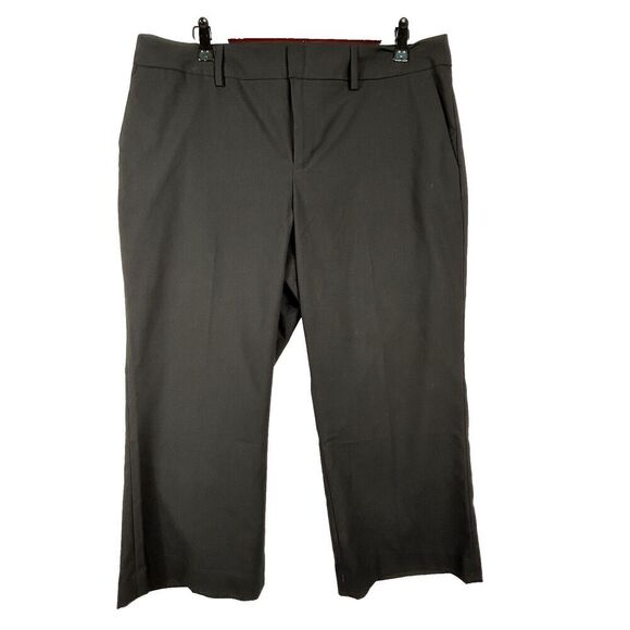 Gap Favorite Trouser Capri 14 Black Stretch Straight‎ Leg Pants Minimalist - Picture 1 of 7